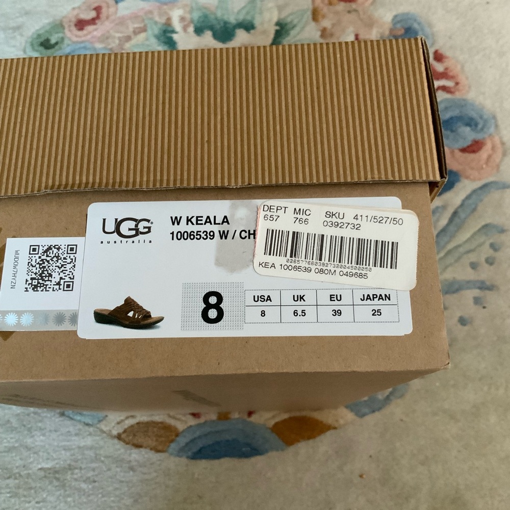 NIB UGG Keala Cho Woven Leather Womens Sandals TRENDING STYLE Size 8 - Picture 8 of 11